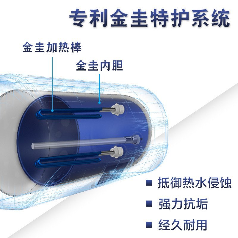 AO史密斯 50升电热水器 EWH-50E5 双棒速热 4倍增容大屏 50L