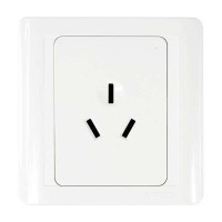 西蒙55系列16A两极带接地插座N51681(10只装)