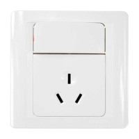 西蒙55系列两极带接地插座加琴键开关N51083B