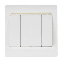 西蒙55系列四位单极琴键开关N51041B(10只装)