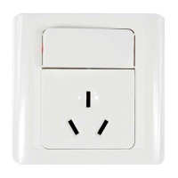 西蒙58系列16A两极带接地插座加琴键开关S51682B