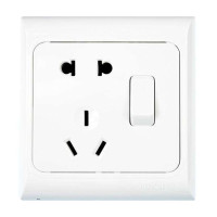 西蒙61系列两极加两极带接地插座加单极开关J60415(10只装)