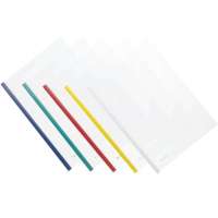 齐心A4/6MM透明抽杆夹五色套装A856(浅绿)