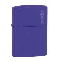 ZIPPO打火机紫哑漆商标237ZL