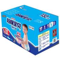 妈咪宝贝纸尿裤瞬吸干爽L男132片(婴儿渠道)(3包/箱)