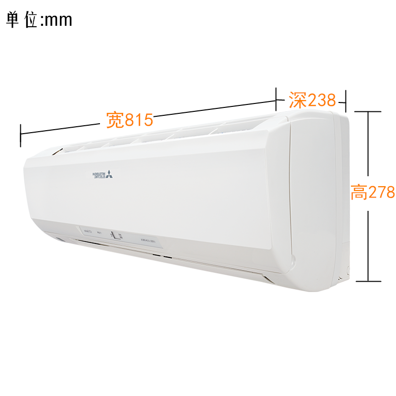 三菱电机(Mitsubishi) 1匹 定频 三级 冷暖 壁挂式家用空调挂机 MSH-CE09VD