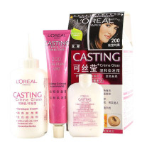 巴黎欧莱雅可丝莹温和染发霜200号 丝莹纯黑48ml+72ml+40ml