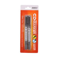 宝克光盘记号笔2MP221(2支黑色)