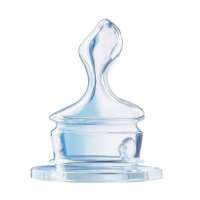 NUK硅胶通气仿真奶嘴王(2号 6-18个月 大园孔)(单个盒装)