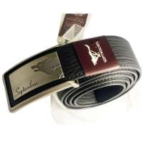 七匹狼男士平滑扣皮带793013500