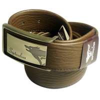 七匹狼男士平滑扣皮带793013500-1