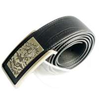 七匹狼男士平滑扣皮带W7584