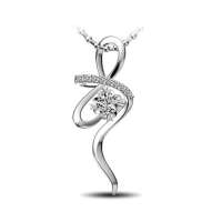 爱迪尔轻盈_18K金钻石吊坠