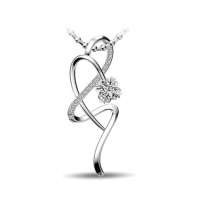 爱迪尔赏心_18K金钻石吊坠