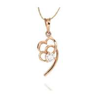 戴梦得拥抱_18k金钻石吊坠