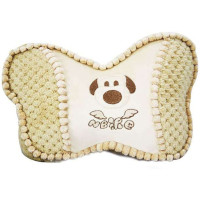 爱车屋泥巴海绵绒系列车用舒适蝶型头枕NB-270W(米色)