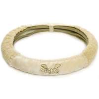 爱车屋泥巴海绵绒系列舒适方向盘套NB-125W(米色)