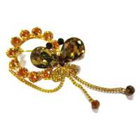 新光饰品水晶蝴蝶胸针11120303493201