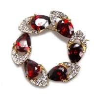 新光饰品金色火彩胸针11120107921501