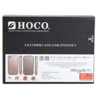 浩酷(HOCO)iPhone 4骑士皮套(棕)