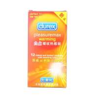 杜蕾斯避孕套凸点螺纹热感装(12只)