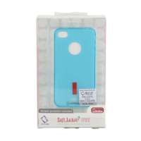 卡登仕(Capdase)玲珑硅胶套iPhone 4透蓝