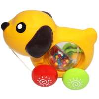 五星玩具音乐拖拉滚球音乐小狗37495B