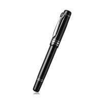 梦特娇典煌铱金笔黑精漆白金夹