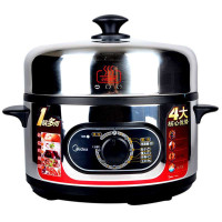 美的(Midea)SYH28-21优质不锈钢多功能电蒸锅2层/双层 金属色