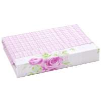 华康纯棉高密斜纹单人被罩-蜜语心扉(红)