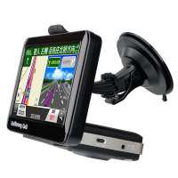 任我游 1360E导航仪+电子狗一体机 5寸 GPS导航仪 智能一体化秒杀查询 经典黑色 固定+流动测速