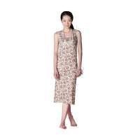 OLOMO欧莱诺甜蜜丽人时髦碎花连衣裙111462083448(杏粉)