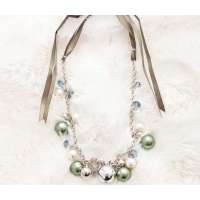 Kaila韩版可爱纽约天使之城项链-绿色