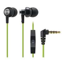 铁三角苹果专用入耳式耳塞ATH-CK400iBGR(黑/绿-混色)
