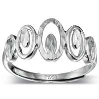 翠绿首饰-互容系列Pt950铂金女戒12号