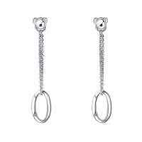 翠绿首饰-时光系列Pt950铂金耳环