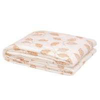 华康超柔绒单人亲肤夏凉被-柔情叶语