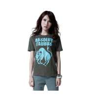 OLOMO欧莱诺金牛座情侣纯棉T恤-女款111411294846(军绿)