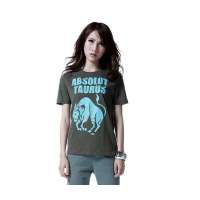 OLOMO欧莱诺金牛座情侣纯棉T恤-女款111411294848(军绿)