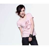OLOMO欧莱诺可爱兔子印花全棉T恤111411182246(粉色)