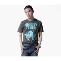 OLOMO欧莱诺金牛座情侣纯棉T恤-男装111311241150(漂白)