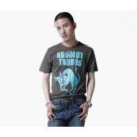 OLOMO欧莱诺金牛座情侣纯棉T恤-男装111311241154(漂白)