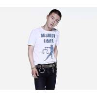 OLOMO欧莱诺天枰座情侣纯棉T恤-男款111311211148(漂白)