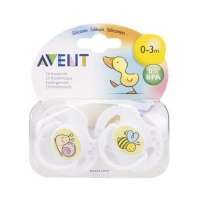 新安怡(0-3个月)设计式白安抚奶嘴(2个装)SCF172/20