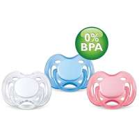 新安怡(0-6个月)六孔水晶安抚奶嘴(2装)SCF178/23