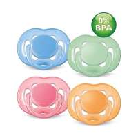 新安怡(0-6个月)六孔水晶安抚奶嘴(2装)SCF178/24