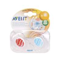 新安怡(6-18个月)时尚六孔安抚奶嘴(2装)SCF180/24