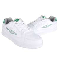 鸿星尔克男滑板鞋11123009-17(白/深绿43)