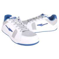 鸿星尔克男滑板鞋11123019-16(白/彩蓝41)