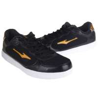 鸿星尔克男滑板鞋11123065-20(黑色44)